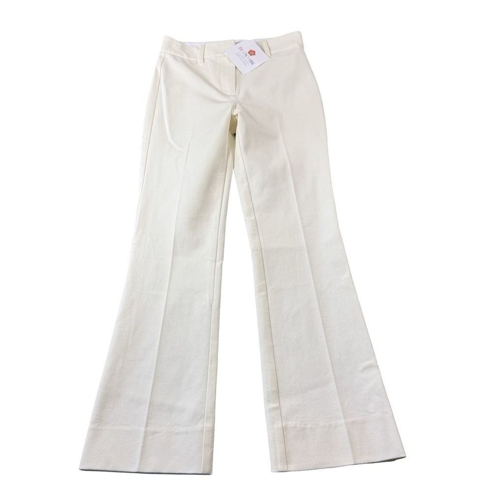 Derek Lam 10 Crosby Cream Cotton Stretch Trouser Pants TC00101CR Womens Size 0